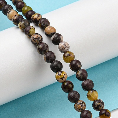 Natural Cherry Blossom Jasper Beads Strands G-C079-A02-01-1