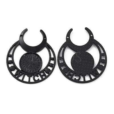 Retro Alloy Pendant Cabochon Settings FIND-C032-01EB-1
