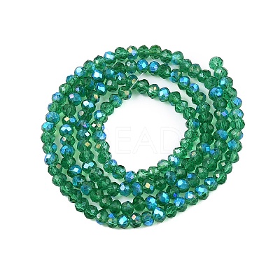 Electroplate Glass Beads Strands EGLA-A044-T2mm-L18-1