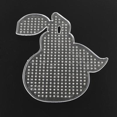 Pear ABC Plastic Pegboards used for 5x5mm DIY Fuse Beads X-DIY-Q009-33-1