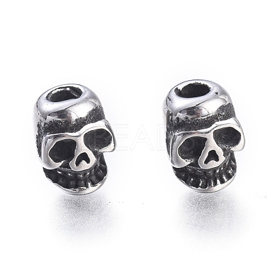 Halloween 304 Stainless Steel Beads STAS-M274-097AS-1