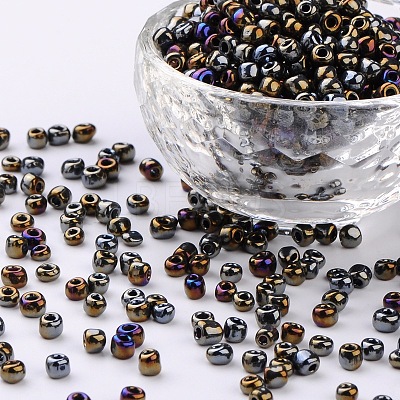 (Repacking Service Available) 6/0 Glass Seed Beads SEED-C018-4mm-602-1