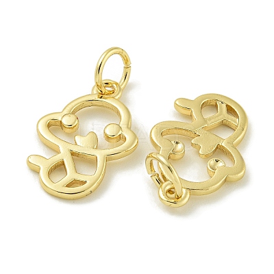 Rack Plating Brass Pendants KK-K386-01H-G-1
