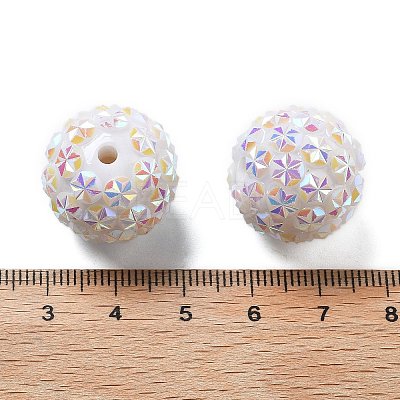 Acrylic Rhinestone Ball Beads OACR-A035-01A-1