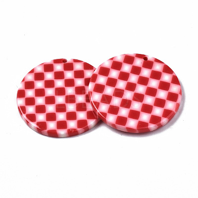 Opaque Cellulose Acetate(Resin) Pendants X-KY-Q057-002B-A02-1