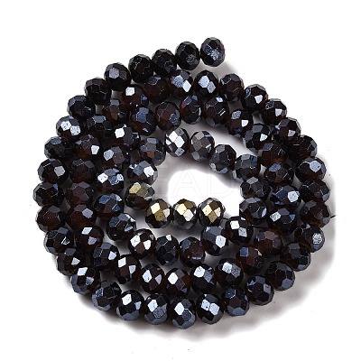 Baking Electroplate Glass Beads Strands DGLA-A039-J8mm-B20-1