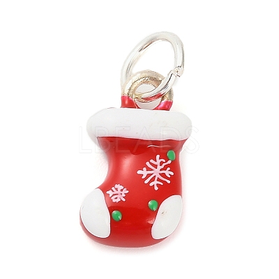 Christmas Themes Alloy Enamel Pendants LS-FIND-I063-01G-1