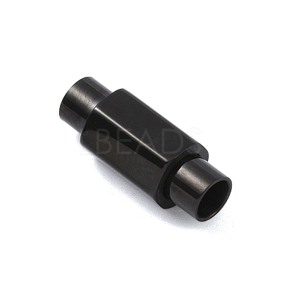 304 Stainless Steel Magnetic Clasps with Glue-in Ends STAS-K282-01A-EB-1