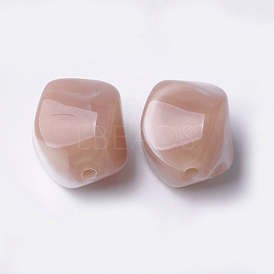 Acrylic Beads OACR-T007-08B-1