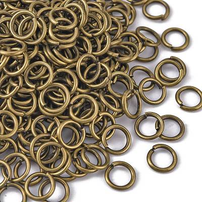 Brass Round Open Jump Rings for Jewelry DIY X-JRC7MM-AB-1