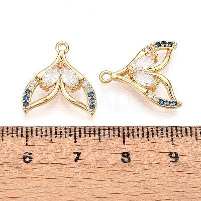 Brass Micro Pave Cubic Zirconia Pendants X1-KK-N261-103G-1