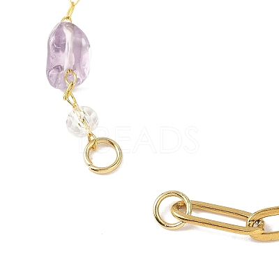 304 Stainless Steel Paperclip Chain Bracelet Making AJEW-JB01434-03-1