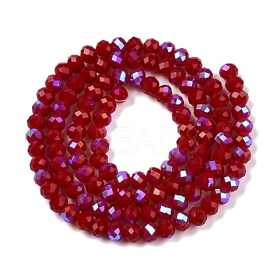 Electroplate Opaque Solid Color Glass Beads Strands LS-EGLA-A044-P3mm-L02-1