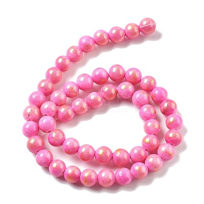 Natural Mashan Jade Beads Strands G-A255-A01-01N-1