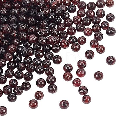Natural Garnet Beads Strands G-OC0001-25-4mm-1