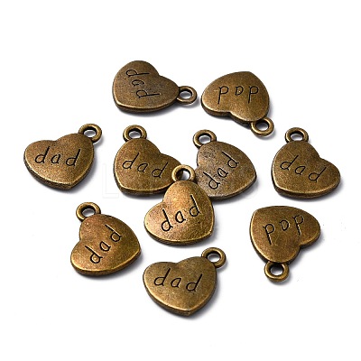 Tibetan Style Alloy Family Charms X-TIBEP-5414-AB-FF-1