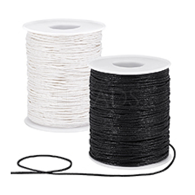2 Rolls 2 Colors Waxed Cotton Cords YC-PH0001-52C-1