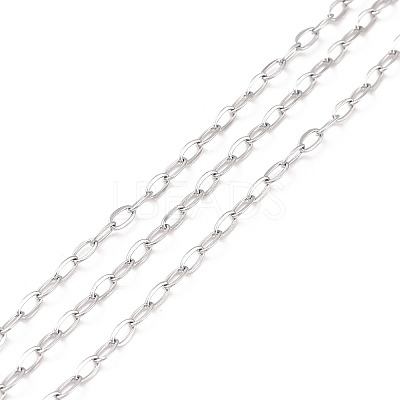 Tarnish Resistant 304 Stainless Steel Cable Chains CHS-C002-03P-02-1