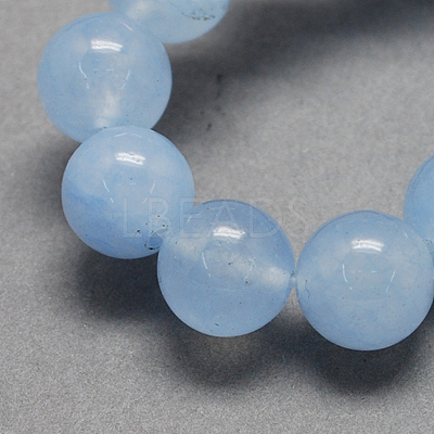 Natural White Jade Bead Strands G-R165-10mm-19-1