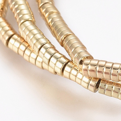 Electroplated Non-magnetic Synthetic Hematite Beads Strands G-G826-09G-2mm-1