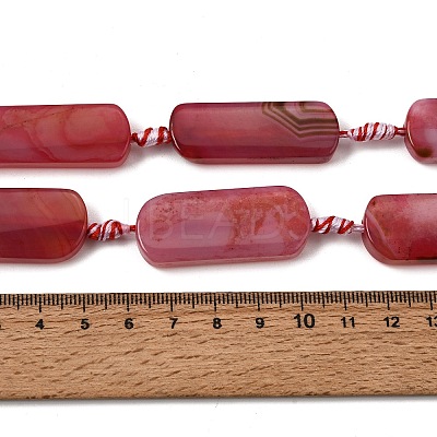 Dyed & Heated Natural Banded Agate Beads Strands GG-CBAB9C6-D04-01-1