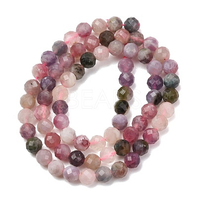 Natural Plum Blossom Tourmaline Beads Strands G-D110-A01-02-1