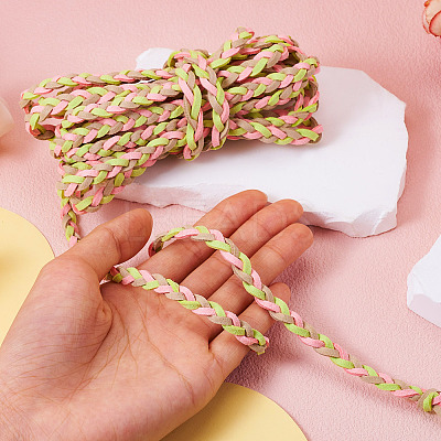 Macrame Braided Faux Suede Cord AJEW-TAC00021-1