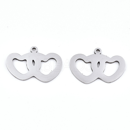 Non-Tarnish Valentine's Day 201 Stainless Steel Charms STAS-S081-078-1