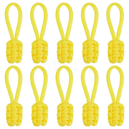 Gorgecraft 10Pcs Polyester Braided Replacement Zipper Puller Tabs FIND-GF0003-50C-1