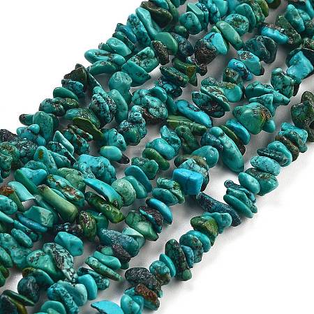 Natural HuBei Turquoise Beads Strands G-B089-A01-02-1