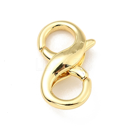 Brass Double Opening Lobster Claw Clasps X-KK-G416-53G-1