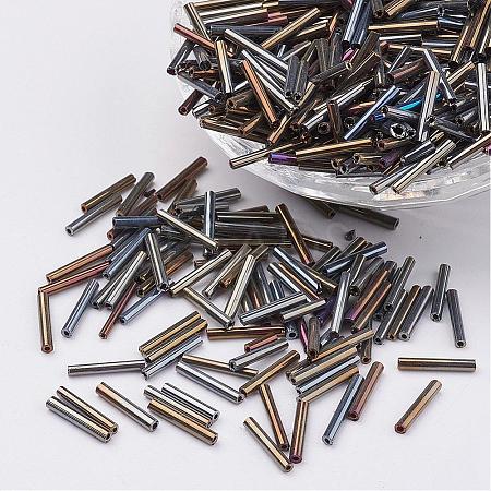 Glass Bugle Beads SEED-E001-12mm-82#-1