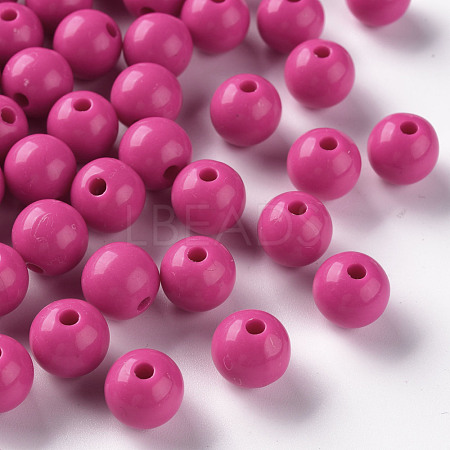 Opaque Acrylic Beads MACR-S370-C10mm-A13-1