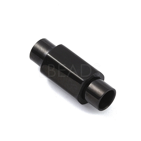 304 Stainless Steel Magnetic Clasps with Glue-in Ends STAS-K282-01A-EB-1