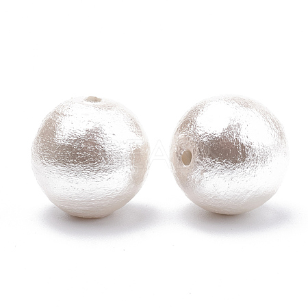 Compressed Cotton Pearl Beads WOVE-S114-20mm-11-1