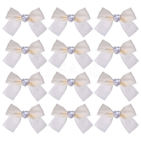 12pcs Polyester Bowknot Ornament Accessories DIY-CA0007-22B-1