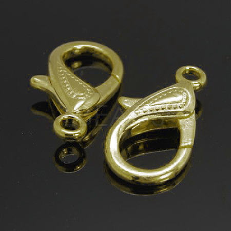 Zinc Alloy Lobster Claw Clasps PALLOY-D008-AB-1