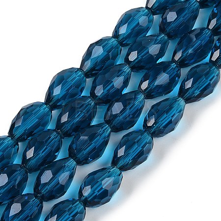 Transparent Glass Beads Strands X-EGLA-N013-T10mm-D25-1