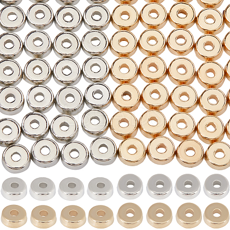 1800Pcs 2 Colors CCB Plastic Spacer Beads CCB-SC0001-08-1