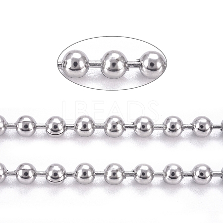 304 Stainless Steel Ball Chains CHS-F009-01D-P-1