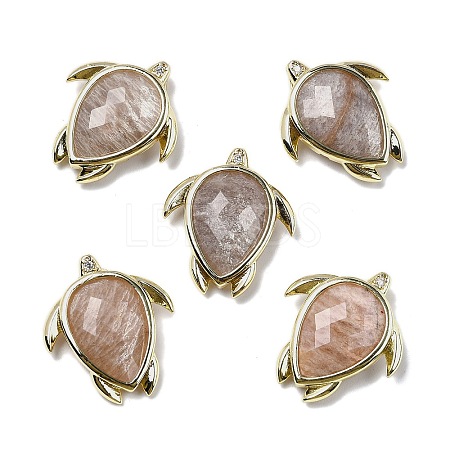 Natural Sunstone Pendants G-U019-02G-08-1