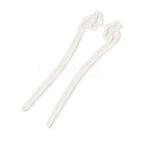Opaque Acrylic Hair Sticks OHAR-C011-03H-1