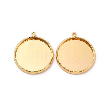 Brass Pendant Cabochon Settings KK-F898-20E-G-1
