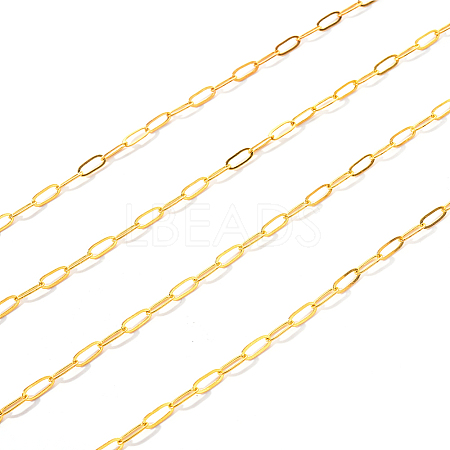 Brass Paperclip Chains CHC-R134-G-1