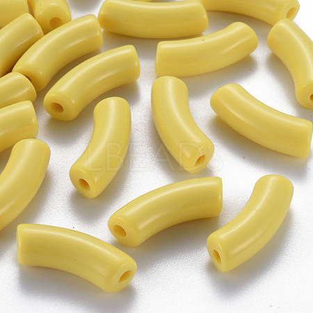 Opaque Acrylic Beads MACR-S372-001B-S024-1