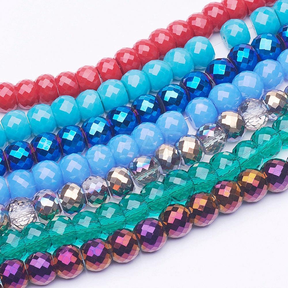 Glass & Electroplated Glass Beads Strands - Lbeads.com