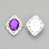 Alloy Rhinestone Flat Back Cabochons RB-S061-A07-1