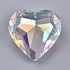 K9 Glass Rhinestone Pendants GLAA-Q087-06-2