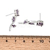 Brass Micro Pave Cubic Zirconia Stud Earrings KK-CBA8324-20P-7