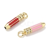 Brass with Crystal Rhinestone & Enamel Pendants RB-CBA6830-10G-03-2